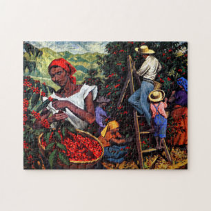 "Koffieplukkers" Legpuzzel