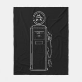 Koffiepomp Fleece Deken (Voorkant)