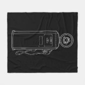 Koffiepomp Fleece Deken (Voorkant (Horizontaal))