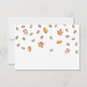 Koffiepompoen Dank u Vrijgezellenfeest Bedankkaart (Achterkant)