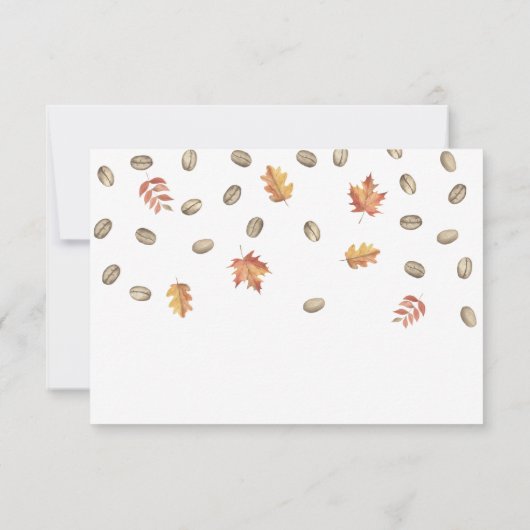 Koffiepompoen Dank u Vrijgezellenfeest Bedankkaart (Achterkant)