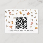 Koffiepompoen vrijgezellenfeest QR-code voor regis Informatiekaartje (Achterkant)