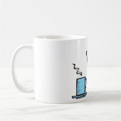 Koffiepot en stomende kop (Links)