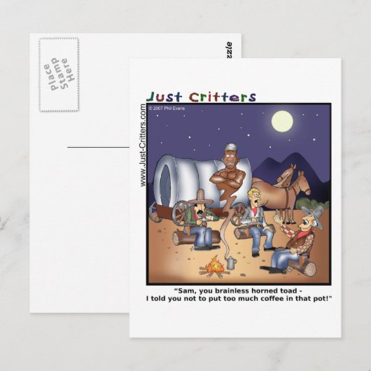 Koffiepot Genie Briefkaart (Voorkant / Achterkant)