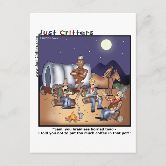 Koffiepot Genie Briefkaart (Voorkant)