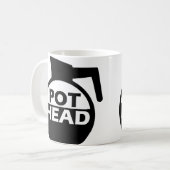 Koffiepot Hoofd Grappige Mok Cafeïne (Voorkant links)