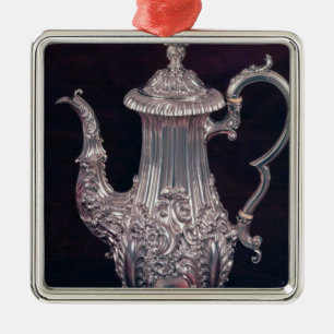 Koffiepot van John Watson, Sheffield, 1818 Metalen Ornament