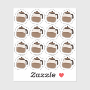 Koffiepotten Koffiepauze Decorative Bujo Planner  Sticker