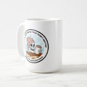 Koffiepraat & onzin mok (Voorkant links)