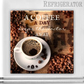 Koffieprijsopgave: magneet