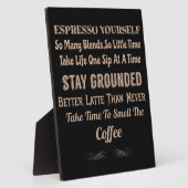 Koffieprijsopgave voor koffie fotoplaat (Zijkant)