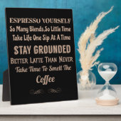 Koffieprijsopgave voor koffie fotoplaat (Zijkant)