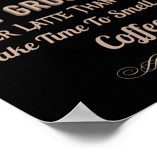 Koffieprijsopgave voor koffie poster (Hoek)