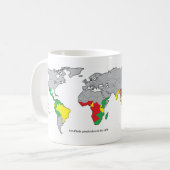 Koffieproducerende landen koffiemok (Voorkant links)