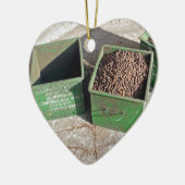 koffieproductie keramisch ornament (Links)