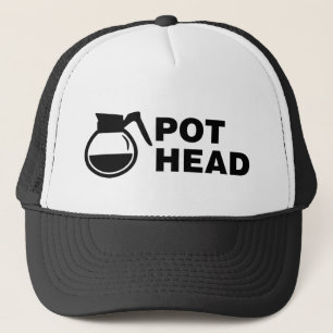 Koffiepuntkop - eenvoudige tekening trucker pet