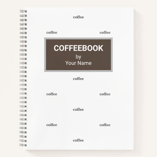 Koffierecept boek met Jouw naam (Voorkant)