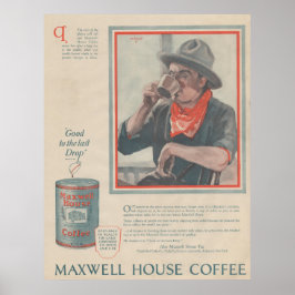 Koffiereclame 1920 poster