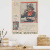 Koffiereclame 1920 poster (Keuken)