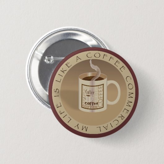 Koffiereclameknop Ronde Button 5,7 Cm (Voorkant /achterkant)