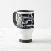 Koffiereismok voor de Truck Driving Pro Reisbeker (Voorkant links)