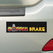 Koffieremmen ( breuk ) bumpersticker (Op auto)