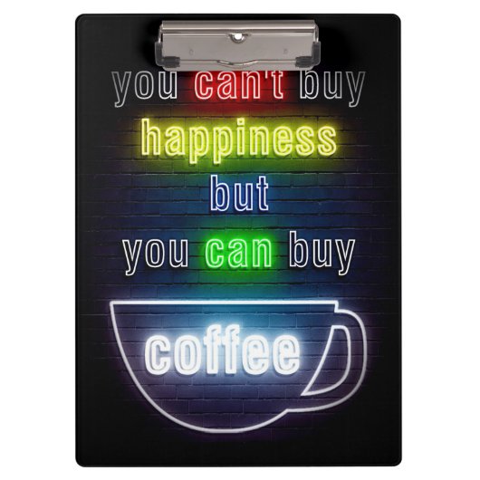 Koffiereserve Je kunt koffie kopen Klembord (Voorkant)