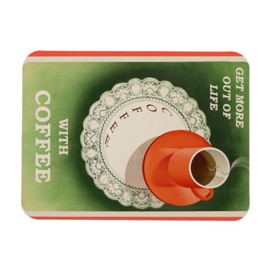  Koffieretro Flexibel fotomagneet Magneet (Horizontaal)