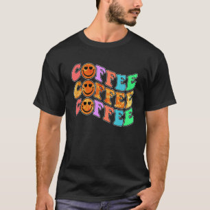 Koffieretro-koffie, maar eerste koffie met cafeïne t-shirt
