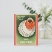  Koffieretro Poster Briefkaart (Staand voorkant)