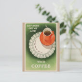  Koffieretro Poster Briefkaart (Staand voorkant)