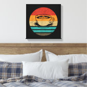 Koffieretro-stijl  canvas afdruk (Insitu (Slaapkamer))