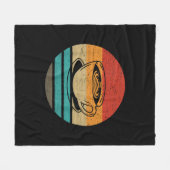Koffieretro-stijl fleece deken (Voorkant (Horizontaal))