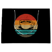 Koffieretro-stijl  groot cadeauzakje (Voorkant)
