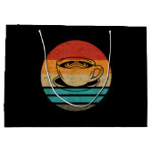 Koffieretro-stijl  groot cadeauzakje (Achterkant)