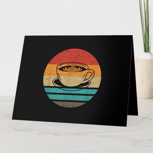 Koffieretro-stijl kaart (Voorkant)