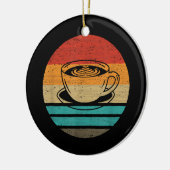 Koffieretro-stijl keramisch ornament (Links)