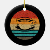 Koffieretro-stijl keramisch ornament (Achterkant)