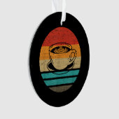 Koffieretro-stijl ornament (voorkant)