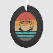 Koffieretro-stijl ornament (voorkant)