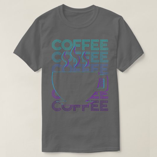 Koffieretro T-shirt (Design voorkant)