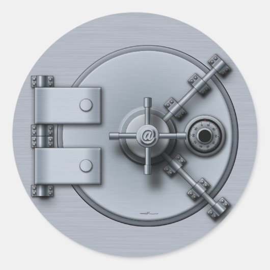 Koffierfort Ronde Sticker (Voorkant)