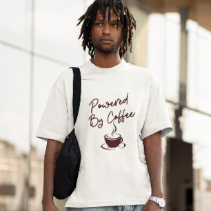 Koffierijke Minimalistische Beker Grappige Koffie T-shirt
