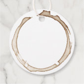 KOFFIERINGEN BEDRIJFSNAAM Bruin Wit Artisan Plezie Bedankjes Labels (Achterkant)