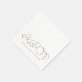 Koffieringen BESTE KOFFIE OOIT Zakelijk Plezier Servet (Hoek)