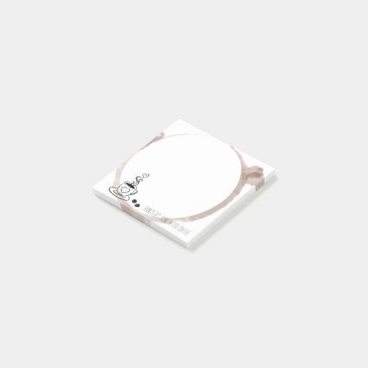 Koffieringvlek Post-it® Notes (Schuin)