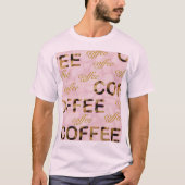 Koffieroze en goud t-shirt (Voorkant)