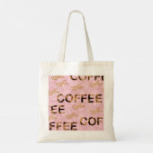 Koffieroze en goud tote bag (Achterkant)