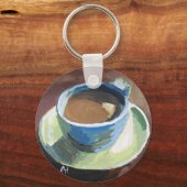 Koffierschotel, groene sleutelhanger (Voorkant)