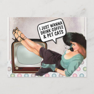 KOFFIE'S EN BRIEFKAARTEN VAN KATTEN VOOR HERROEPEN